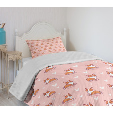 Little Corgis Bedspread Set