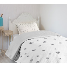 Animal Foot Prints Bedspread Set