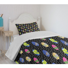 Memphis 80s Style Bedspread Set