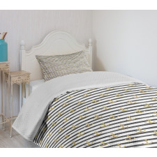 Black Stripes Cruise Bedspread Set