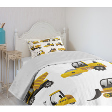 Big Vehicles Art Bedspread Set