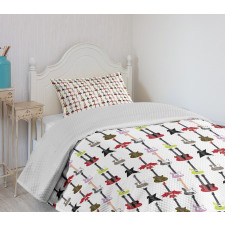 Colorful Music Graphic Bedspread Set