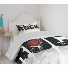 Let's Rock Grunge Fun Bedspread Set