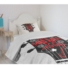 Blues Pop Hard Rock Bedspread Set