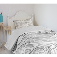 Geometric Waves Ocean Bedspread Set