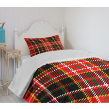 Scottish Tartan Style Bedspread Set