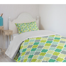 Vibrant Trellis Quatrefoil Bedspread Set