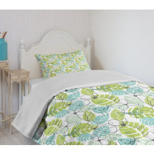 Ornate Doodle Birds Bedspread Set