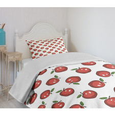 Cartoon Organic Fruit Bedspread Set