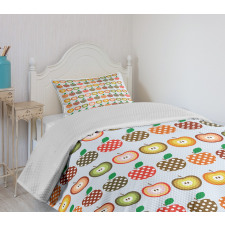 Retro Polka Dots Colorful Bedspread Set