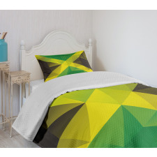 Triangle Polygon Flag Bedspread Set