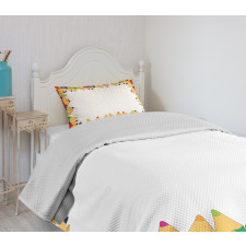 Colorful Pencils Bedspread Set