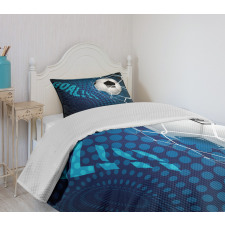 Abstract Goal Pattern Bedspread Set