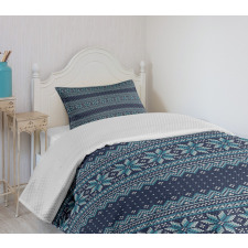 Herringbone Snowflake Bedspread Set