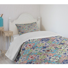 Colorful Floral Set Bedspread Set