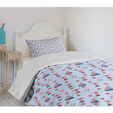 Ocean and Waves Bedspread Set