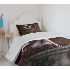 Mythical Creature Forest Bedspread Set