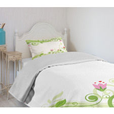 Blossoming Stripes Bedspread Set