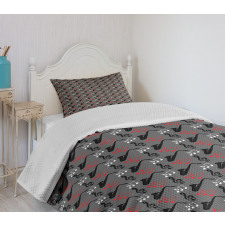 Notes Clef Saxophone Bedspread Set