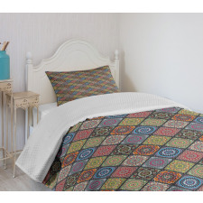 Circles in Rectangles Bedspread Set