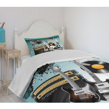 Records Speakers Bedspread Set