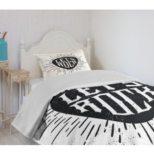 Lets Rock Words Bedspread Set