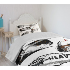 Electric Guitars Bedspread Set