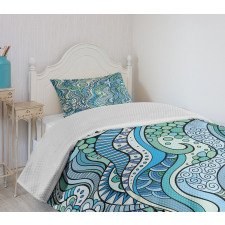 Underwater Wildlife Ethnic Bedspread Set