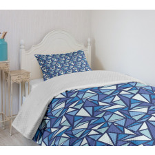 Geometrical Abstract Ice Bedspread Set