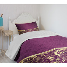 Oriental Floral Swirls Bedspread Set