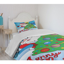 Tree Snowy Forest Bedspread Set