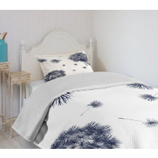 Flying Pollens Flower Bedspread Set