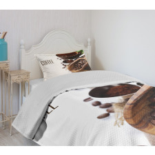 Ground Coffee Beans Bedspread Set