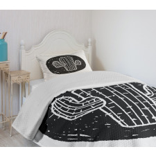 Saguaro Plant Theme Bedspread Set