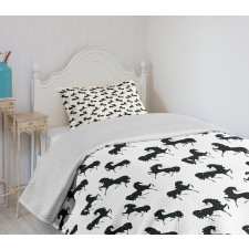 Monochrome Farm Animal Bedspread Set