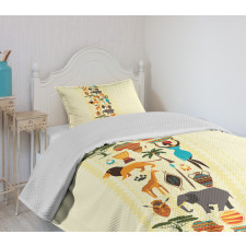 Historic Border Bedspread Set