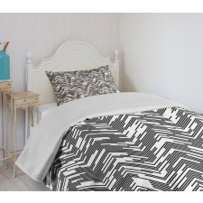 Chaotic Chevron Bedspread Set