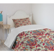 Colorful Motifs Bedspread Set