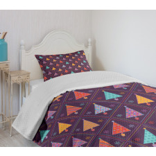 Tree Rhombus Bedspread Set