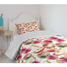 Colorful Saturn Peaches Bedspread Set