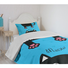 Fat Cat Paws and Tail Bedspread Set