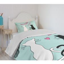 Tangled Tails in Love Bedspread Set