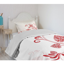 Garden of Romance Hearts Bedspread Set