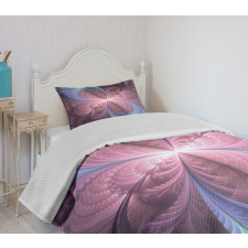 Floral Vortex Design Bedspread Set