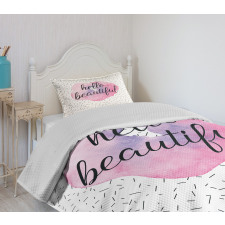 Watercolor Style Flower Bedspread Set