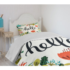 Flourishing Summer Flora Bedspread Set