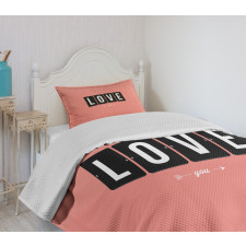 Adoration Clock Design Bedspread Set