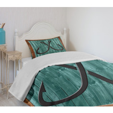 Fishing Lures Anchor Bedspread Set