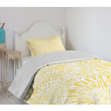 Dandelions Asters Abstract Bedspread Set