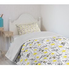 Bees Chamomile Meadow Bedspread Set